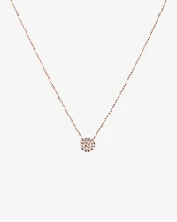 Pendant with Morganite & 0.14 Carat TW of Diamonds in 10kt Rose Gold