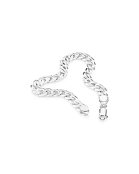 21cm (8.5") 7.2mm Width Curb Bracelet in Sterling Silver