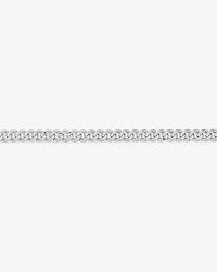 23cm (22") 9mm Width Semi Solid Diamond Cut Curb Bracelet in 10kt Gold