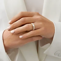 Bridal Set with 0.50 Carat TW of Diamonds in 14kt Yellow & White Gold