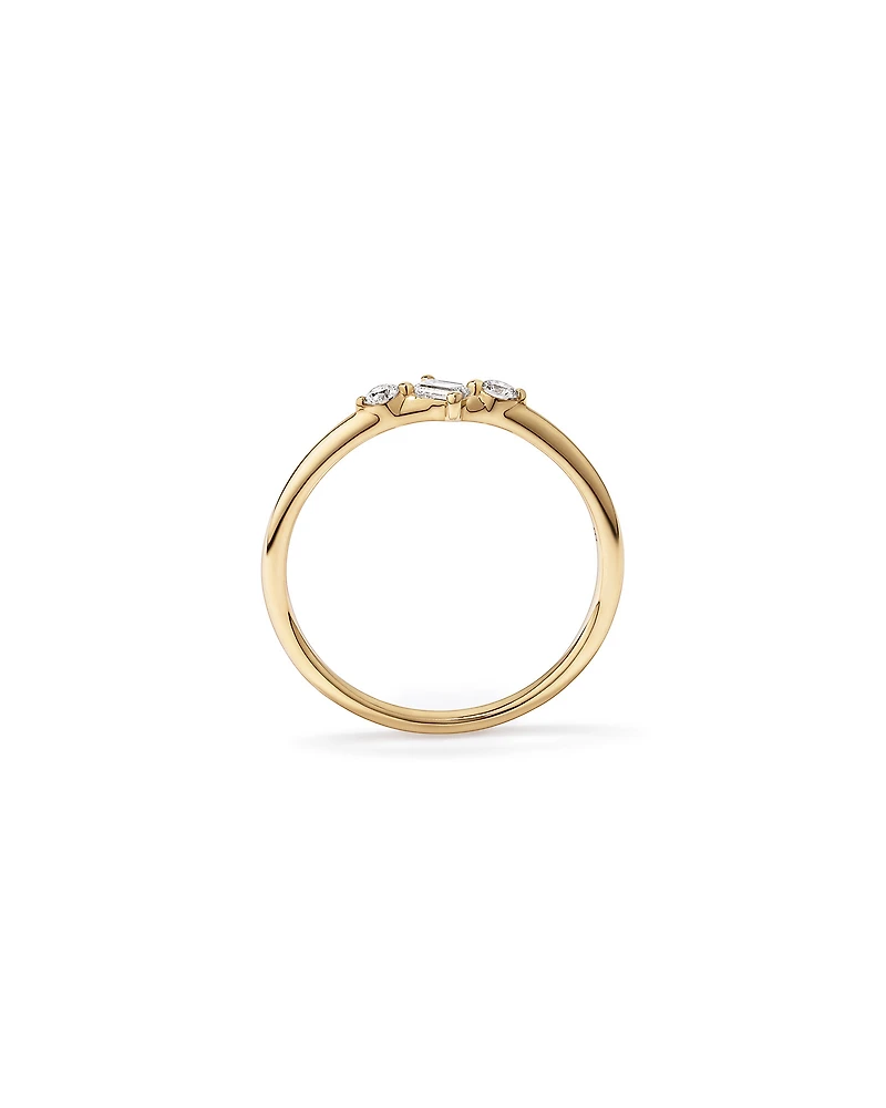 0.15TW Lab Diamond Stacker Ring 10kt Gold