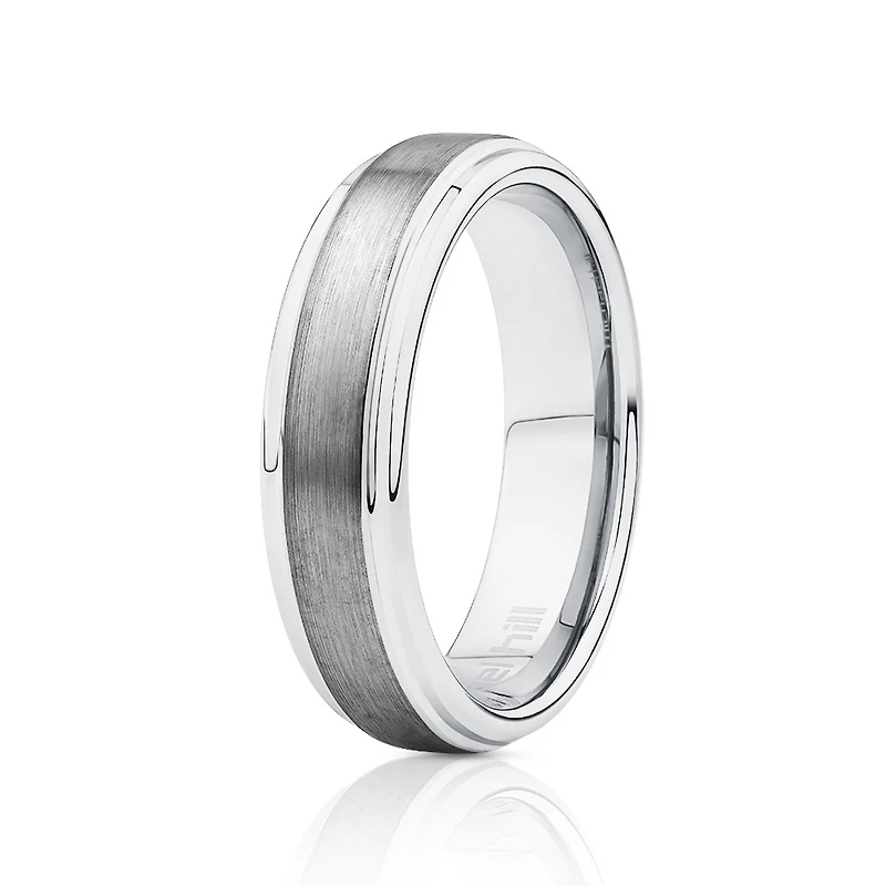 Men's Ring Grey Sapphire Tungsten