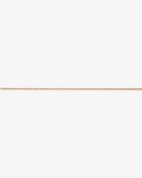 50cm (20") 3.75mm Width Semi Solid Diamond Cut Curb Chain in 10kt Yellow Gold