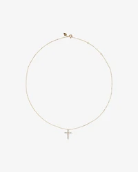 0.25 Carat TW Diamond Cross Pendant in 10kt Yellow Gold
