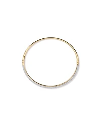 Pavé Hinge Bangle in 18kt Vermeil