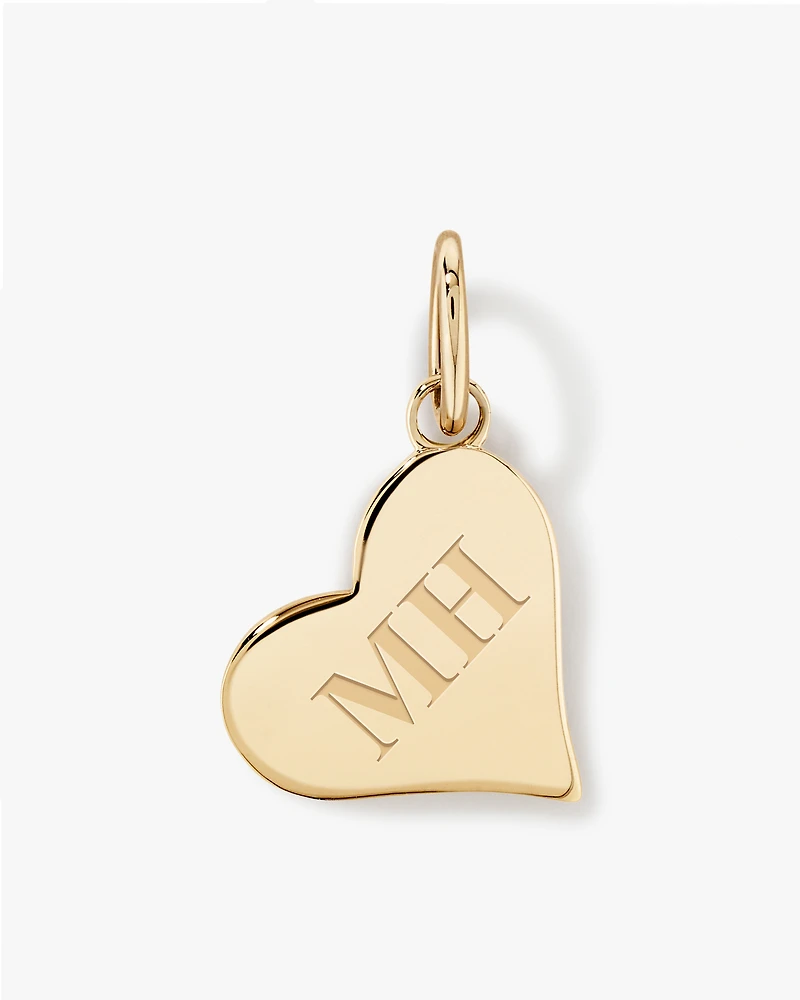 Love Heart Pendant in 10kt Yellow Gold