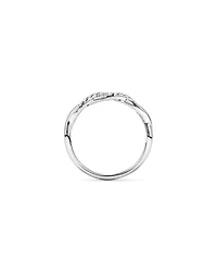 0.16TW Round Brilliant Laboratory-Grown Diamond Twist Wedding Ring 14kt Gold