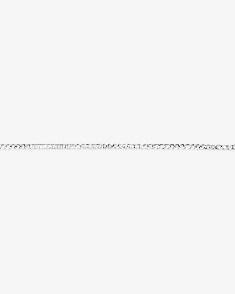 19cm (7.5") 2.4mm Width Semi Solid Diamond Cut Curb Bracelet in 10kt Gold