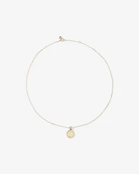 Diamond Outline Circle Pendant in 10kt Yellow Gold