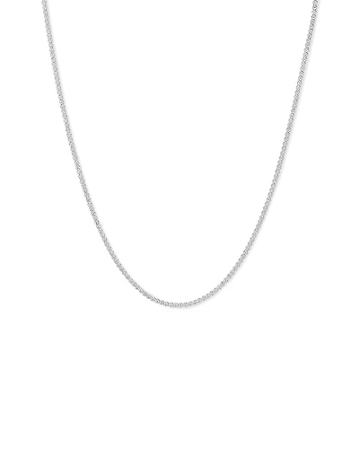 Mini Tennis Necklace with Cubic Zirconia in Sterling Silver