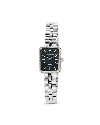 Women's 0.20 Carat TW Diamond Bezel Watch in Stainless Steel
