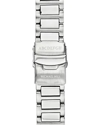 Two-Tone Men's Chronograph Watch in Blue Tone Stainless Steel