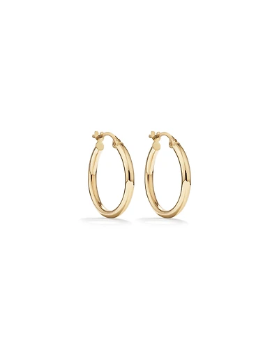 18mm Hoop Earrings in 10kt Yellow Gold
