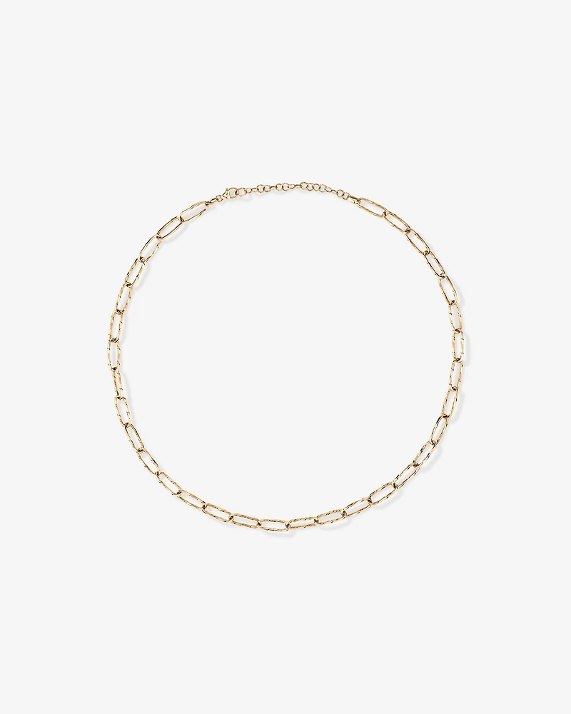 Diamond Cut Oval Twist Link Chain in 10kt Yellow Gold