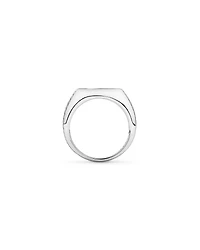 Howlite Signet Ring in Sterling Silver