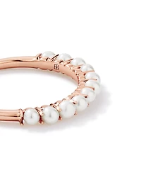 Cultured Freshwater Pearl Band Ring 10kt Rose Gold