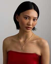 Lunar Horse Coin Pendant in 10kt Yellow Gold