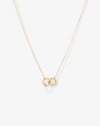 Collier en or jaune 10 K à deux cercles