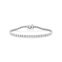 Bracelet de tennis en diamants de 0,52 carats TW en argent sterling