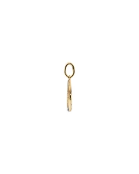 Diamond Crescent Moon Pendant in 10kt Yellow Gold