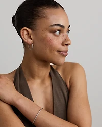 Boucles d’oreilles rondes à cercle de 20 mm en argent sterling