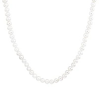 Cultured Freshwater Pearl Necklace in Sterling Silver