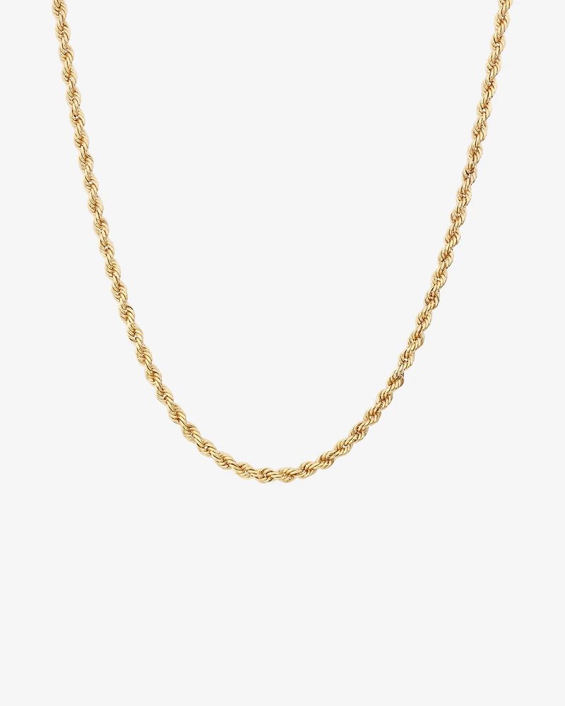 Chaîne cordelette de 55 cm en or jaune 10 K