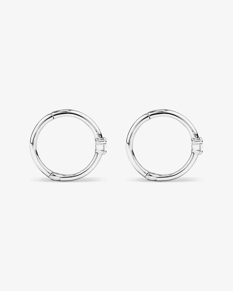 Diamond Accent Sleeper Earrings 10kt Yellow Gold