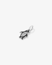 Pendentif Pingouin en Diamant 0.10TW en argent