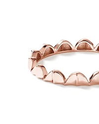 Bague Courbée Signature Connect en Or Rose 10 kt