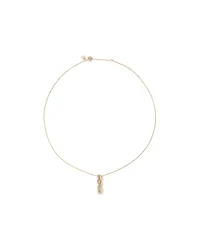 Vertical Sliding Knot Pendant Necklace in 10kt Yellow Gold