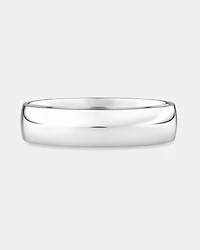 5mm Lite Half Round Wedding Band in 10kt White Gold