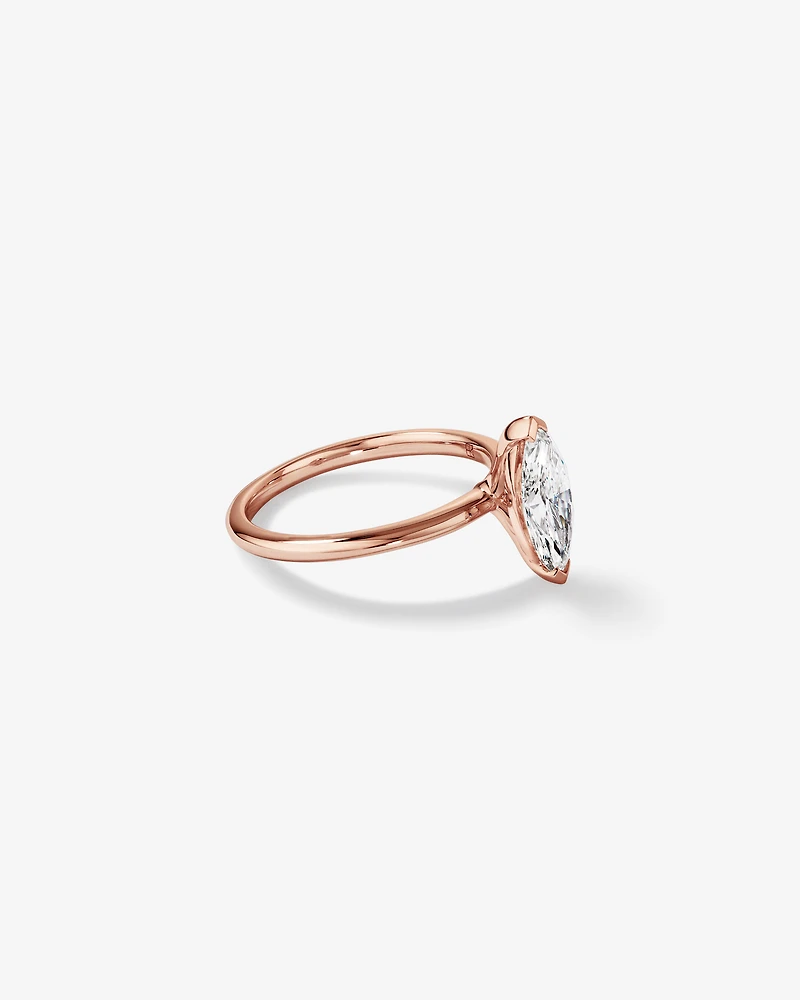 1.25 Carat TW Marquise Laboratory-Grown Diamond Solitaire Engagement Ring in 14kt Rose Gold