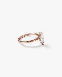 1.25 Carat TW Marquise Laboratory-Grown Diamond Solitaire Engagement Ring in 14kt Rose Gold
