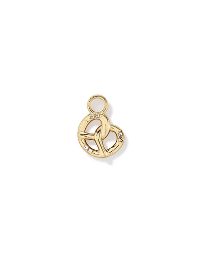 Pretzel Earring Charm in 18kt Vermeil