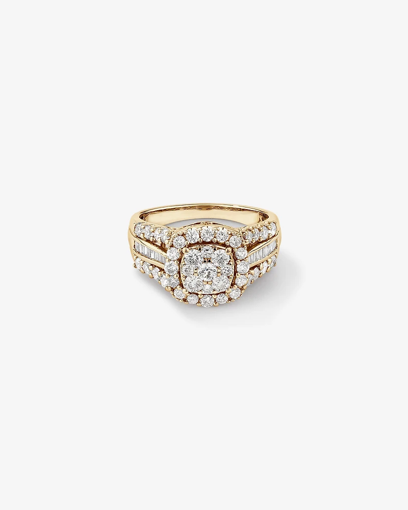 Engagement Ring with 1.50 Carat TW of Diamonds in 14kt Yellow Gold
