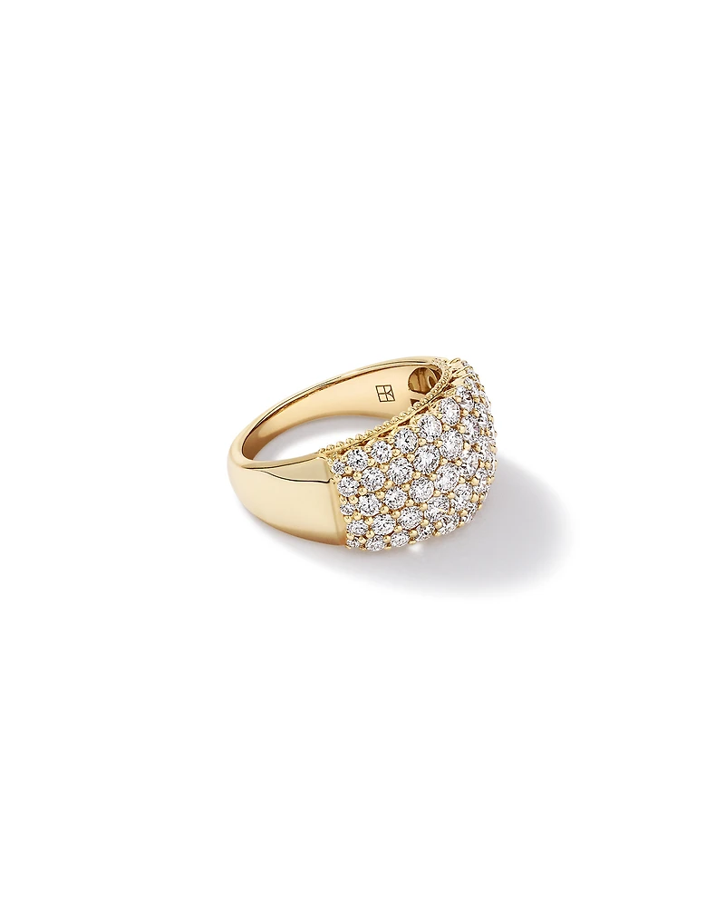 2.00TW Lab Diamond Cluster Ring 10kt Gold