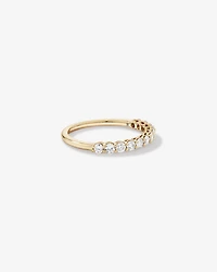 0.60 Carat TW Claw Set Round Brilliant Laboratory-Grown Diamond Wedding Ring in 14kt Yellow Gold