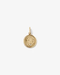 Diamond Accent Virgo Zodiac Pendant in 10kt Yellow Gold
