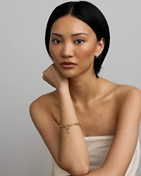 Pendentif Lapin avec Saphir Rose de Synthèse en Or Jaune 10 Carats