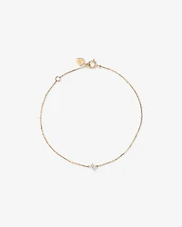 Bracelet à pierre de naissance en or jaune 10 K avec diamants totalisant 0,08 ct