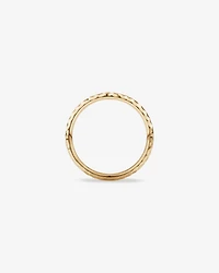Hammered Finish Ring 10kt Yellow Gold