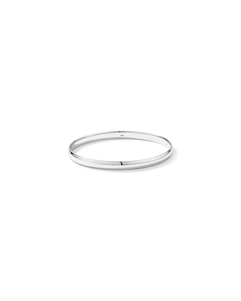 5.5mm-6mm Oval Bangle in Sterling Silver