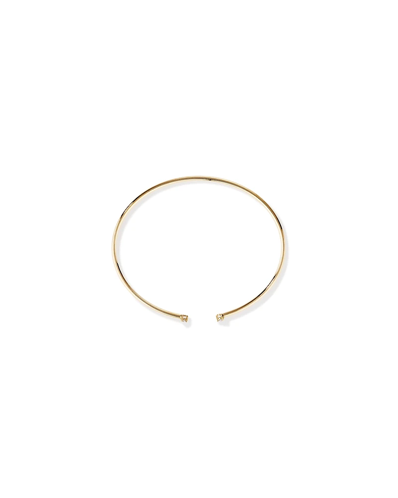 Diamond Torque Bangle in 10kt Yellow Gold