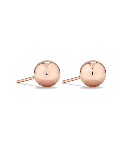 7mm Ball Stud Earrings in 10kt Rose Gold