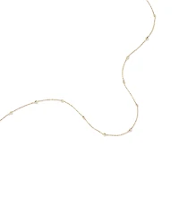 45cm (18") 2mm-2.5mm Width Adjustable Bead Necklace 10kt Yellow Gold