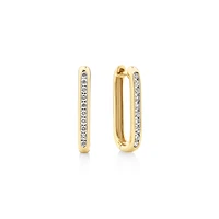 Huggies with 0.22 Carat TW of Diamonds in 10kt Yellow Gold