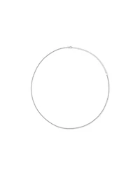 55cm (22") 2-2.5mm Width Fine Curb Chain Necklace in Sterling Silver