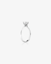 Evermore Certified Solitaire Engagement Ring with a 0.50 Carat TW Princess Cut Diamond in 14kt White Gold