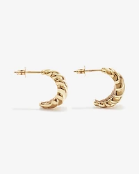 Boucles d’oreilles bouton pendantes torsadées en vermeil 18 ct